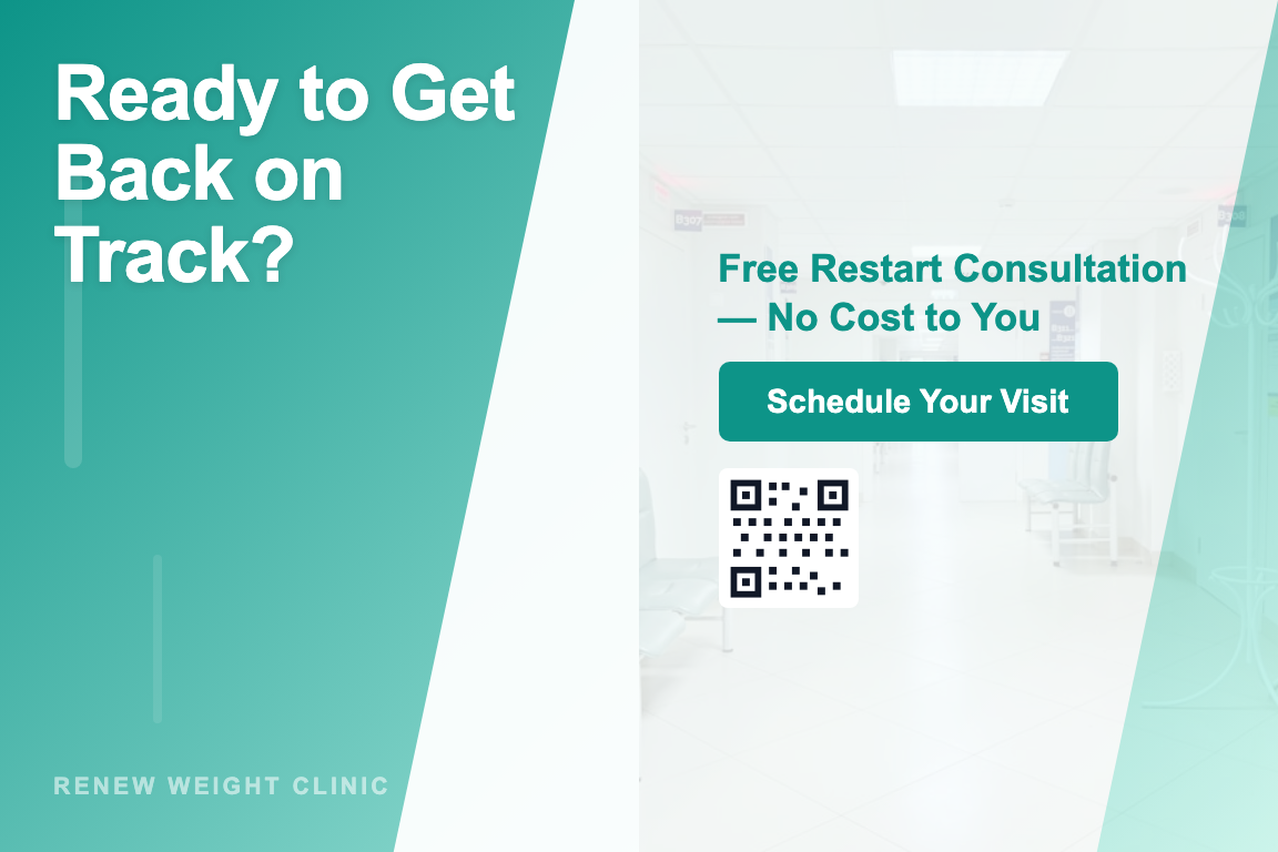 Gradient weight-loss clinics postcard design &mdash; Lapsed Patient Win-Back